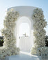 Kimura's Cabin 6pcs Faux White Hydrangea Flowers Bouquets for Home Table Centerpieces & Wedding Decoration