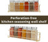 2 Pack Self Adhesive Wall Mounted Fridge Refrigerator Spice Racks,Metal Kitchen Seasoning Jar Organizer for Space