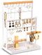ProCase 6 Tier Jewelry Organizer Stand, Necklace Holder with 15 Hooks, Jewelry Tower Display Rack for Earrings, Rings -