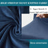 HFCNMY Ottoman Cover, Blue Medium - Stretch Velvet Square Slipcover for Living Room Storage Ottoman, Washable, Elastic