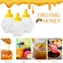 32 7 oz Ziliny Pcs Honey Squeeze Bottle Plastic Empty Beehive Bottle Jar with Spout Lid Clear Refillable Honey