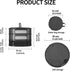 1ft (D12xH21 inch) 3 Herb Drying Hanging Mesh Rack - Diameter Layer, Foldable Plant Drying Net with U-Shaped Zipper