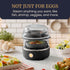 EGC1215B 14-Egg Elite Gourmet Easy Egg Cooker, Stainless-steel Heating Plate, Two-Tiered, Capacity, Soft, Medium