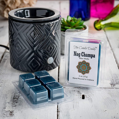 Nag Champa Maximum Scent Wax Cubes/Melts - 5 Packs, 10 Ounces Total, 30 Cubes