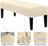 Lebaley 42-54 inch 14-18" Stretch Jacquard Ottoman & Bench Cover Removable Washable Slipcover for Rectangular Benches