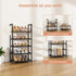 5 12-15 Closets LANTEFUL Tiers Shoe Rack Pairs Boots Organizer Storage Sturdy Narrow Shoe Shelf for Entryway