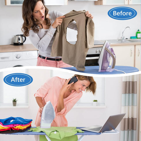 Cunhill 2 Pieces Ironing Shoe Cover, Iron Soles Aluminum Material, Electric Iron Assistant Tool, Safe Slip on for Most