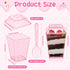 300 5 oz Mifoci Pcs Pink Plastic Dessert Cups with Lids and Spoons Mini Clear Reusable Yogurt Parfait Appetizer Cup