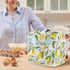 Floral Lemon Print Stand Mixer Dust-proof Cover - Appliance Dust Cover with Pocket and Handle, Easy to Clean