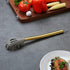 Gold Spaghetti Spoon, Berglander Non-stick Silicone Pasta Server with Titanium Gold Plating Handle