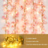 8-Pack 47.2 65.6 160 Sunm Boutique Ft Artificial Cherry Blossom Garland Cherry Blossom Hanging Vine with Ft Long LED