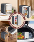 Mini Fridge for Skincare, 4L/6Can with Dimmable LED Light Mirror, Portable Cooler & Warmer for Bedroom, Office, Car,