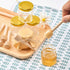 1.5oz 6Pack Mini Glass Hexagon Jars with Gold Lids, Bee Charms, Honey Dipper Sticks for Party Favors
