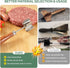 UDFLK 6-Curve Blades Stainless Steel Meat Chopper & Masher - Heavy Duty Ground Beef Chopper with Ergonomic Wood Handle