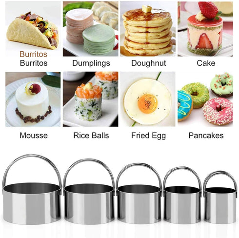 Stainless Steel Cookie Cutters Set, Pastry Cutter & Biscuit Cutter for Baking (10 Pcs/Set)
