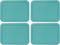 Pyrex 7210-PC 3-Cup Turquoise Rectangle Plastic Food Storage Lid, Made in the USA, 4 Pack