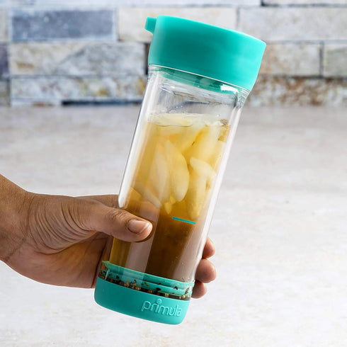 Primula Press & Go Iced Tea Brew Tumbler, 16 oz, Teal