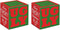 Beistle 2 Pieces Ballot Boxes Ugly Sweater, 9" x 9", Red/Green/White with Ballots