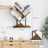 3-Tier Tree Book Shelves for Wall, Small Wall Mounted Shelves, Unique Hanging Bookshelf Storage Rack, Floating