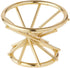 Bard's Brass-toned Egg Stand/Holder, Swirl Leg, Reversible 1.4375" and 2" Display Diameter