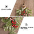 BESTOYARD Artificial 21.7in Christmas Teardrop Swag, Pine and Pinecone Door Decoration for Holiday Decor