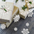36pcs Snowflakes Christmas Tree Decorations - Plastic Glitter White Snow Flakes Ornaments for Indoor Winter Decor