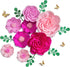 Letjolt Giant Paper Flowers Decoration for Wall 3D Artificial Flowers Wedding Backdrop