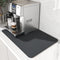 AMOAMI Coffee Mat, Rubber Backed Absorbent Dish Drying Mat for Kitchen Counter, Coffee Bar Accessories