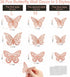 36 3 3 3D Pcs Butterfly Wall Decor, Styles Sizes Rose Gold Butterfly, Wedding & Birthday Party Decorations, Girls