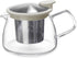 Forlife Bell Glass Teapot with Basket Infuser, 14-Ounce/430ml, White