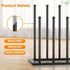 6 Closet, (Black-6pairs) Urban Deco Free Standing Shoe Racks, Boot Organizer for Tall Boots, Black Metal Boot Rack Fit