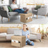 300 lbs, 17x13x13IN(Beige) BelugaHelper Ottoman with Storage, Small Storage Ottoman Foot Rest with Thicker Foam Padded