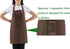 SEW UR LIFE (5 set 3 Brown Professional Resist Water Adjustable Extra Long Bib Apron Pockets Home Kitchen Garden