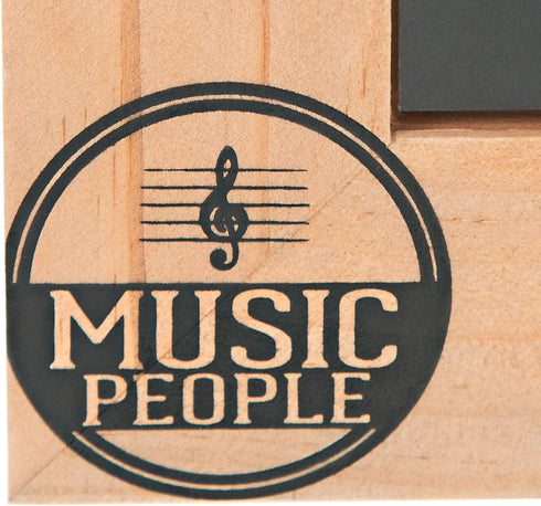 Pavilion Gift Company 67724 Life is Better Music People 4x6 MDF Wall Hanging Picture Frame, Brown