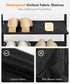 HOOBRO Shoe Rack, 4 Tier Shoe Storage Organizer with 3 Oxford Fabric Shelves, Holds 12-16 Pairs for Entryway Closet