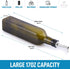 Zulay Kitchen 17oz Olive Oil Dispenser Bottle - Dark Brown Glass Container with Spout, Funnel & Pourer
