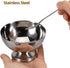 4 9oz Pcs Stainless Steel Dessert Bowls, Ice Cream Cups Footed Dessert Cups Mini Desserts Bowls for Sundae Parfait