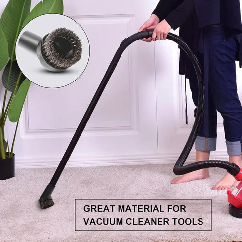 Vacuum Brushes 1.26inch Horse Hair Attachment, 5.9inch Floor Brushes with 1.06inch to 1.37inch Adapter for Household