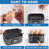6 Tesslux Electric Rapid Egg Cooker, Egg Capacity for Hard Boiled Eggs, Poached Eggs, Scrambled Eggs, or Omelets Maker