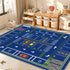 39x59in) Kids Rug,Children's Room Rug, Fun Car Park Kids Play Mat, Rail City Living Carpet, Washable Non-Slip