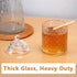 Honey Jar with Dipper and Lid, Thick Glass Honey Pot with Lid and Wooden Dipper, Wide Mouth Food Containers, Honey