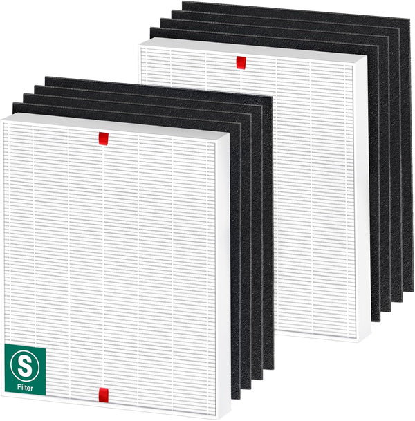 C545 H13 True HEPA Replacement Filter S by Blutoget-Fit for Winix C545 Air Purifier, 2 HEPA + 8 Carbon Filters