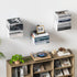 2 1 Pack Floating Book Shelves for Wall, Tier Invisible Floating Bookshelf, Vertical Spine Book Tower, Wall Mounted