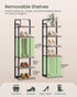 6-Tier TXJ06BG CHOEZON Vertical Shoe Rack, Narrow Shoe Tower, Corner Shoe Storage Organizer, Shoe Shelf, for Small