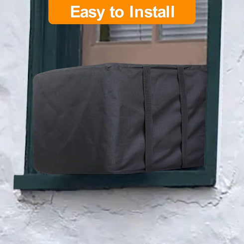 Demao AC Covers for Outside, Heavy Duty Waterproof Dustproof Window AC Cover, 600D Oxford, 21Wx15.8Dx15H