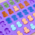 Silicone Candy Gummy Bear Molds - Premium Silicone Chocolate Molds Pack of 4 Including Bears, Frogs, Lions, Monkeys,