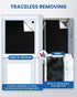 Magnetic Blackout Window Cover No Drill Cuttable 100% Black Out Film, Room Darkening Shades 39x57 inch