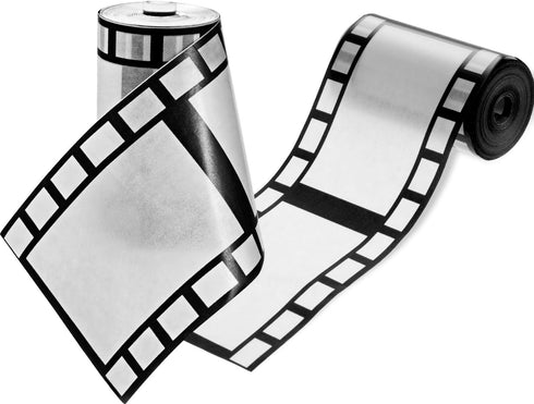 Gejoy 2 Rolls Filmstrip Tape, Movie Party Decorations, Filmstrip Poly Streamers for Cinematic Birthday Event Home Decor