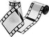Gejoy 2 Rolls Filmstrip Tape, Movie Party Decorations, Filmstrip Poly Streamers for Cinematic Birthday Event Home Decor