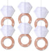 Engagement Party Decorations - Bridal Shower Supplies, Honeycomb Ring Hanging Decorations, Rose Gold Glitter Diamond